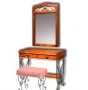 Столик туалетный с зеркалом «Глория-8» цвета вишня.